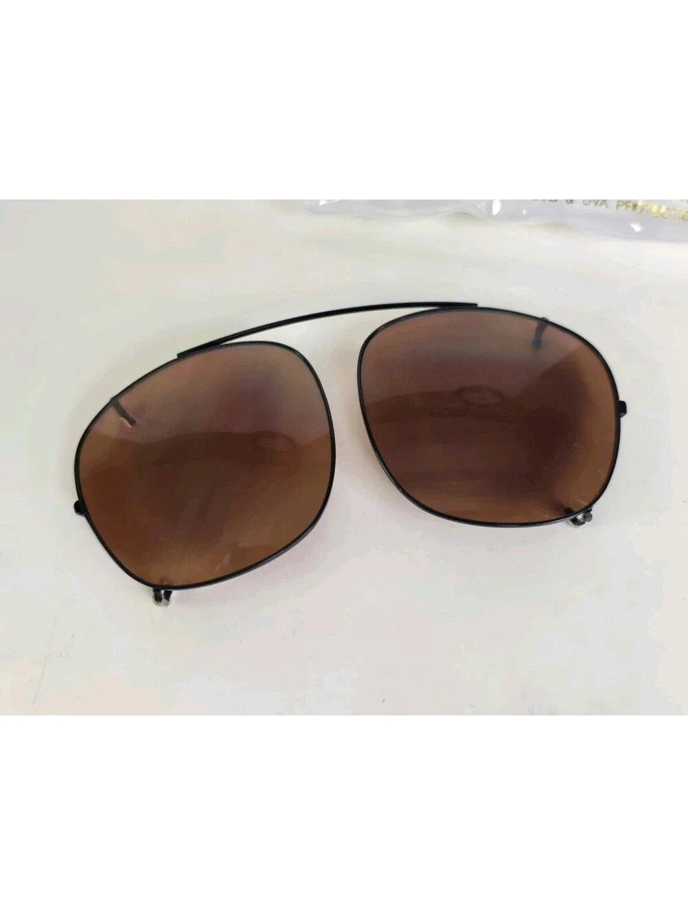 Vintage COPPERMAX Aviator sunglass Clip-Ons Driving Shooting Black frame NOS